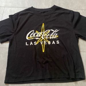 Women’s crop black Coca Cola Las Vegas shirt